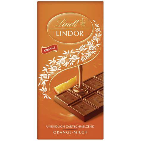 Verkostung von Lindt Schokolade mit Orange