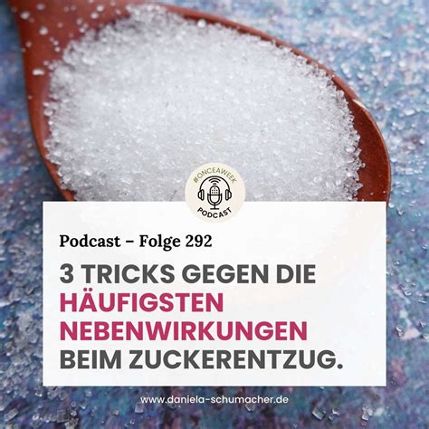 Verlauf der Effekte beim Zuckerentzug