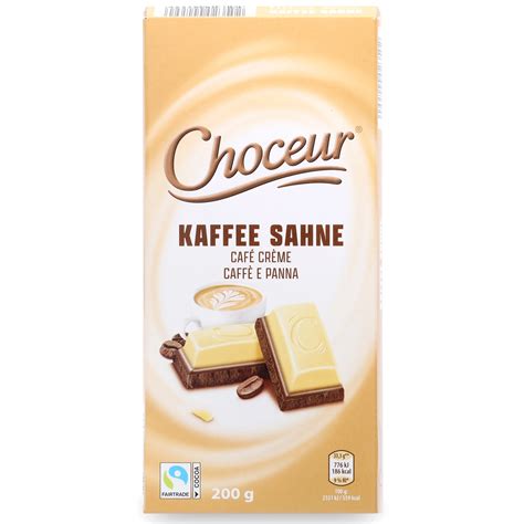 Verpackung Choceur Kaffee Sahne Schokolade