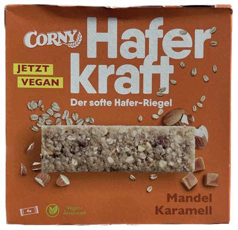 Verpackung Corny Haferkraft Mandel Karamell