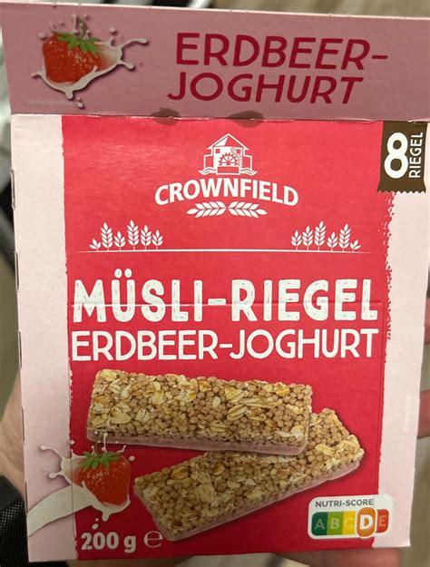 Verpackung Crownfield Müsli Riegel Schoko