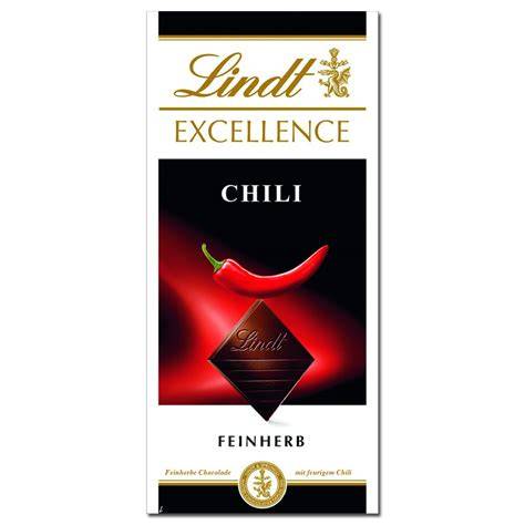 Verpackung der Lindt Kirsch Chili Schokolade
