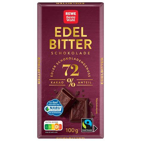 Verpackung der REWE Beste Wahl Edelbitter Schokolade