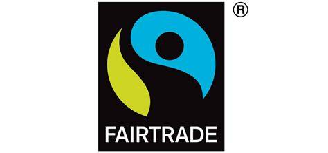 Verpackung mit Fair‑Trade‑Siegel und QR-Code