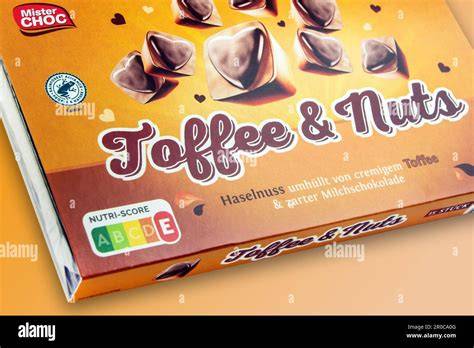 Verpackung und Design des Nuts Schokoriegels