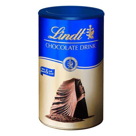Verpackung und Dose Lindt Trinkschokolade