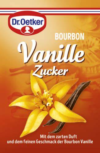 Verpackung und Etikett von Dr. Oetker Vanillezucker