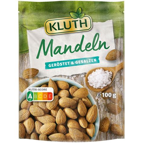 Verpackung und Kennzeichnung Kluth Mandeln