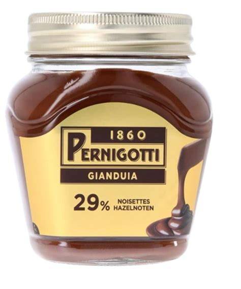 Verpackung von Pernigotti heiße Schokolade Gianduia