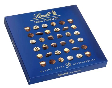 Verpackungsauswahl Lindt Pralinen