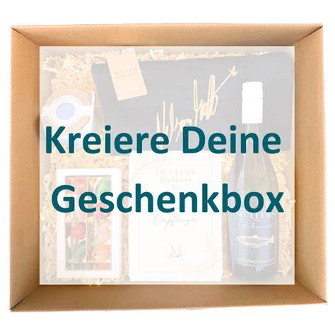 Versandkarton mit persönlicher Grußkarte