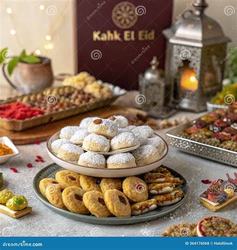 Verschiedene ägyptische Süßspeisen: Qatayef, Kahk und Jalebi