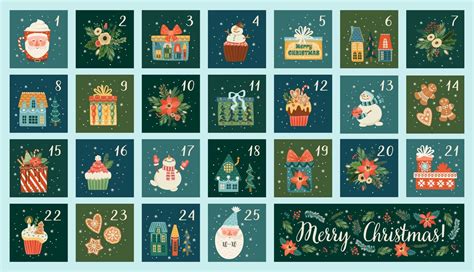 Verschiedene Adventskalender-Designs