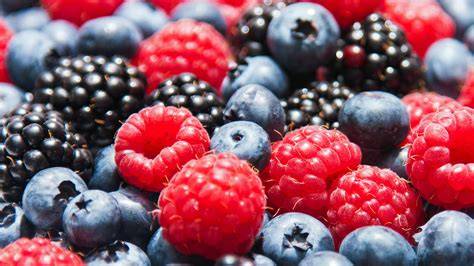 Verschiedene Beeren und Früchte für Marmelade