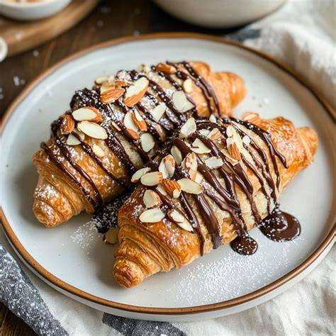 Verschiedene Croissant-Varianten: Butter, Schoko, Mandel, herzhaft