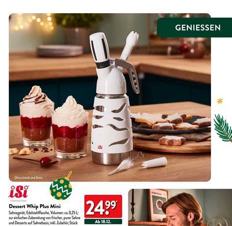 Verschiedene Dessert-Kreationen aus dem iSi Dessert Whip PLUS Mini