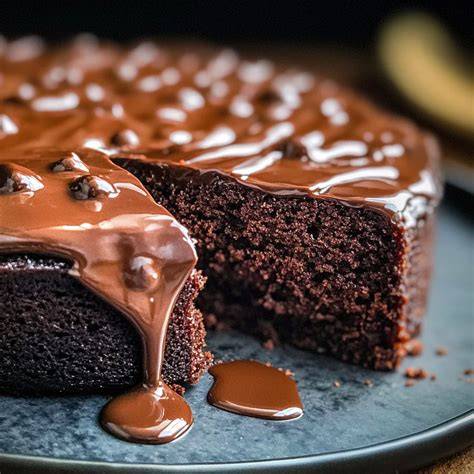 Verschiedene Desserts mit geschmolzener Schokolade: Mousse, Ganache, Drip