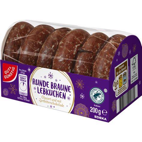 Verschiedene EDEKA Eigenmarken Lebkuchen Verpackungen