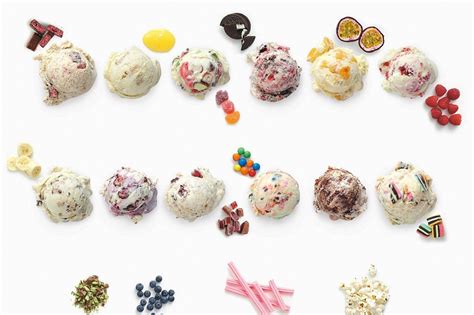 Verschiedene Eissorten, auch vegan