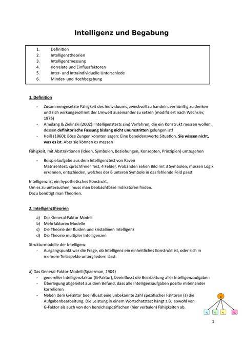 Verschiedene Formen von Intelligenz und Begabung