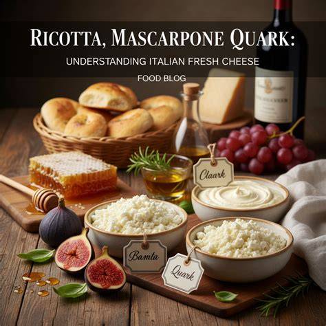 Verschiedene Frischkäsesorten (Philadelphia, Mascarpone, Ricotta, Quark)