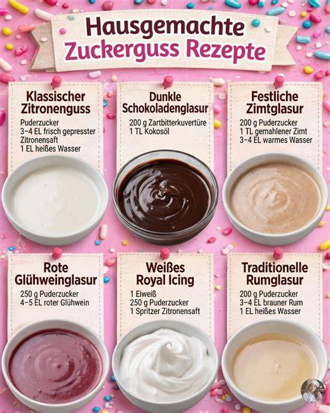 Verschiedene Glasurarten im Vergleich: Royal Icing, Schokoladenglasur, Zuckerguss