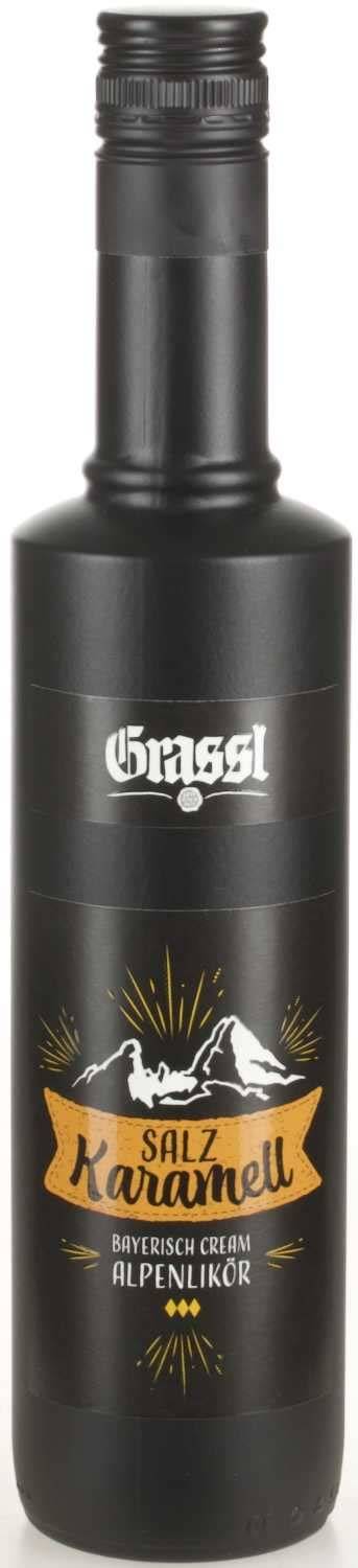 Verschiedene Grassl Cream Liköre: Salz Karamell, Pistazie, Kokos