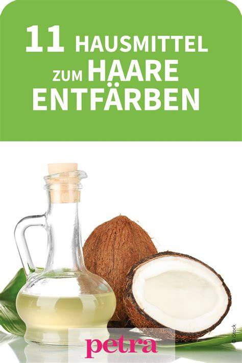 Verschiedene Hausmittel zum Haare entfärben