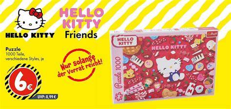 Verschiedene Hello Kitty Adventskalender-Varianten