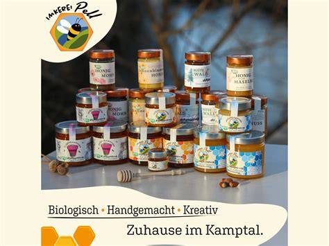 Verschiedene Honiggläser in der Imkerei