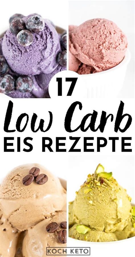 Verschiedene Kugeln Low Carb Eis