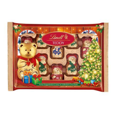 Verschiedene Lindt Teddy Freunde Produkte und Verpackungen