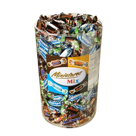 Verschiedene Mini-Schokoriegel aus dem Miniatures Mix