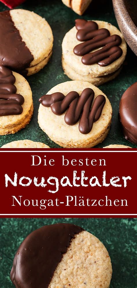 Verschiedene Nougat-Plätzchen: Tuffs, Kugeln, Nougattaler