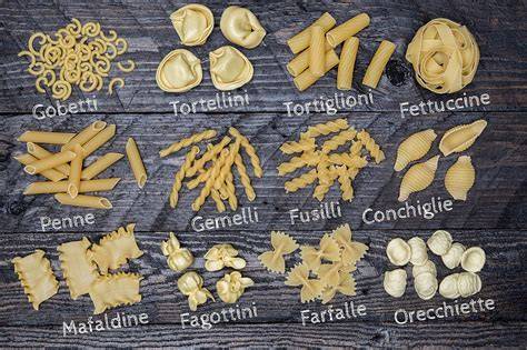 Verschiedene Nudelsorten und Serviervarianten für Trüffelpasta