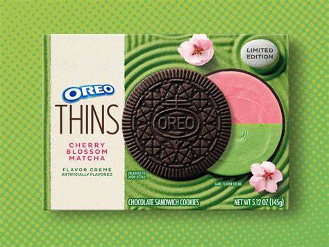 Verschiedene Oreo Limited Editions (Matcha, Birthday Cake, Strawberry)