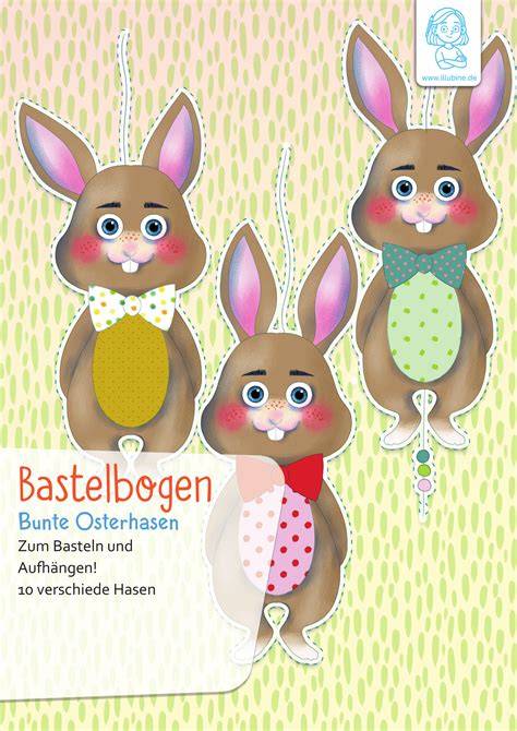 Verschiedene Osterhasen-Motive