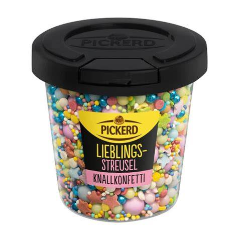 Verschiedene Pickerd Streusel-Mixe