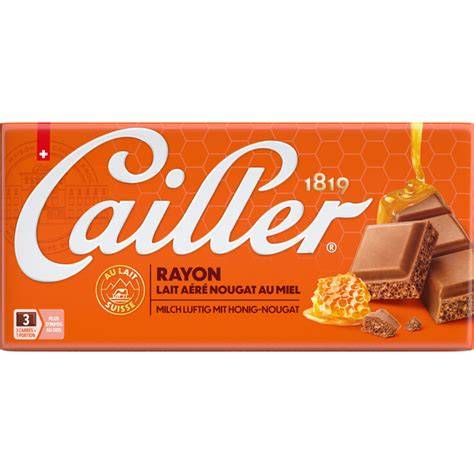 Verschiedene Schokoladensorten von Cailler inklusive Rayon als Genuss für alle Sinne