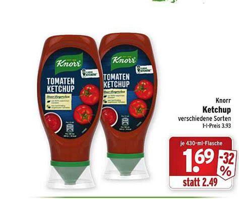 Verschiedene Sorten Ketchup bei REWE und Alternativen (Produkt-Overlay)