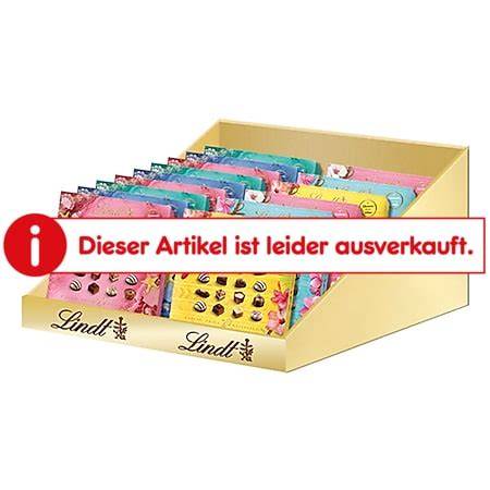Verschiedene Sorten Lindt Mini Pralinen in Geschenkverpackungen