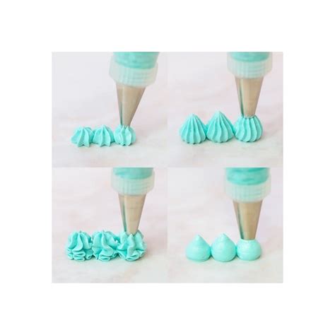 Verschiedene Spritztüllen, Streusel und Fondant-Tools