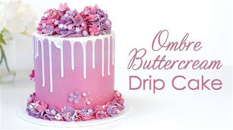Verschiedene Tortendesigns: Ombre, Drip, Fondant