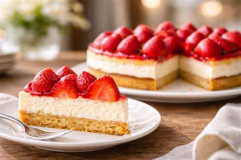 Verschiedene Varianten von Erdbeerkuchen