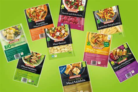 Verschiedene Verpackungen: Supermarktware, Markenware, Bio