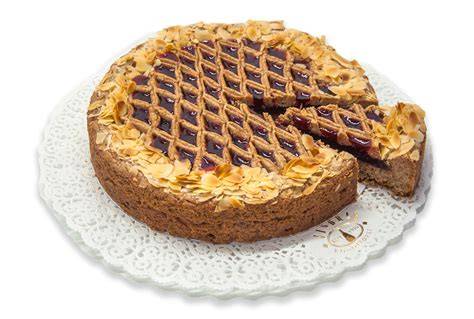 Verschiedene Verpackungen und Varianten der Linzer Torte von Jindrak