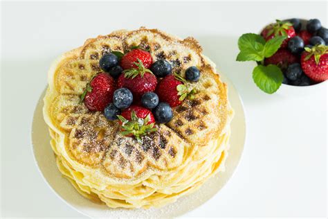 Verschiedene Waffelarten und Inspirationen