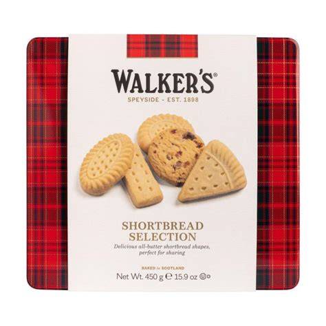 Verschiedene Walkers Shortbread Dosen und Formen