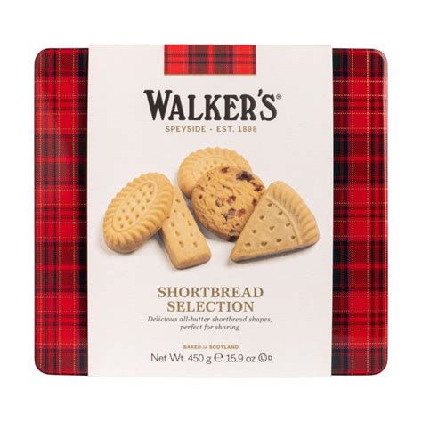 Verschiedene Walkers Shortbread-Varianten und Verpackungen