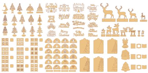 Verschiedene Weihnachtsmotive für Schokoladengießformen